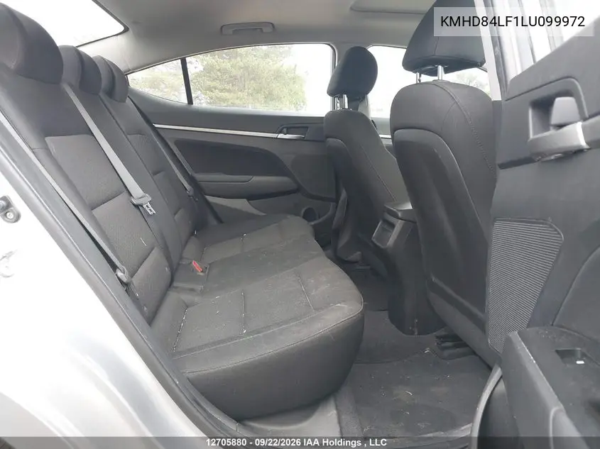 2020 HYUNDAI ELANTRA VIN KMHD84LF1LU099972 — фото 8