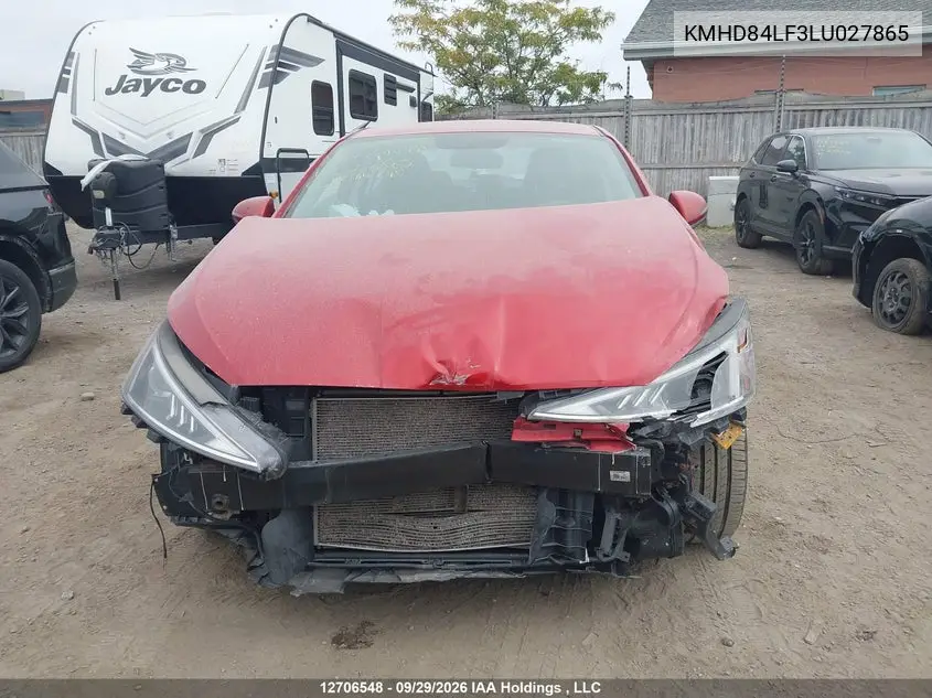 2020 HYUNDAI ELANTRA VIN KMHD84LF3LU027865 — фото 13