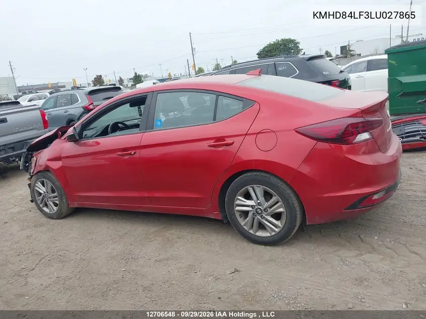 2020 HYUNDAI ELANTRA VIN KMHD84LF3LU027865 — фото 15