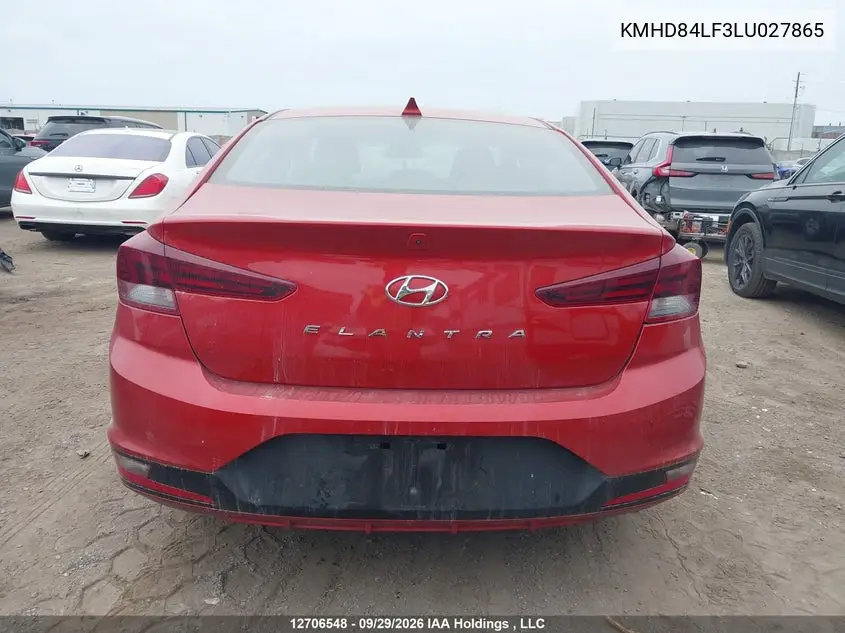 2020 HYUNDAI ELANTRA VIN KMHD84LF3LU027865 — фото 17