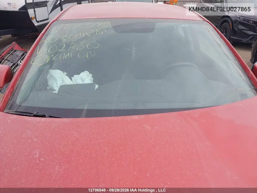 2020 HYUNDAI ELANTRA VIN KMHD84LF3LU027865 — фото 18