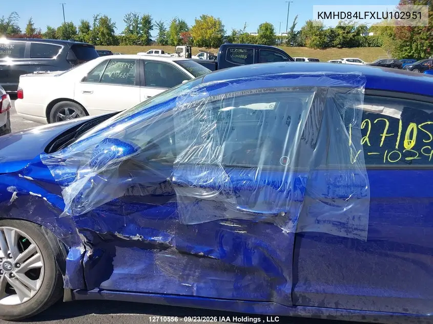 2020 HYUNDAI ELANTRA VIN KMHD84LFXLU102951 — фото 23