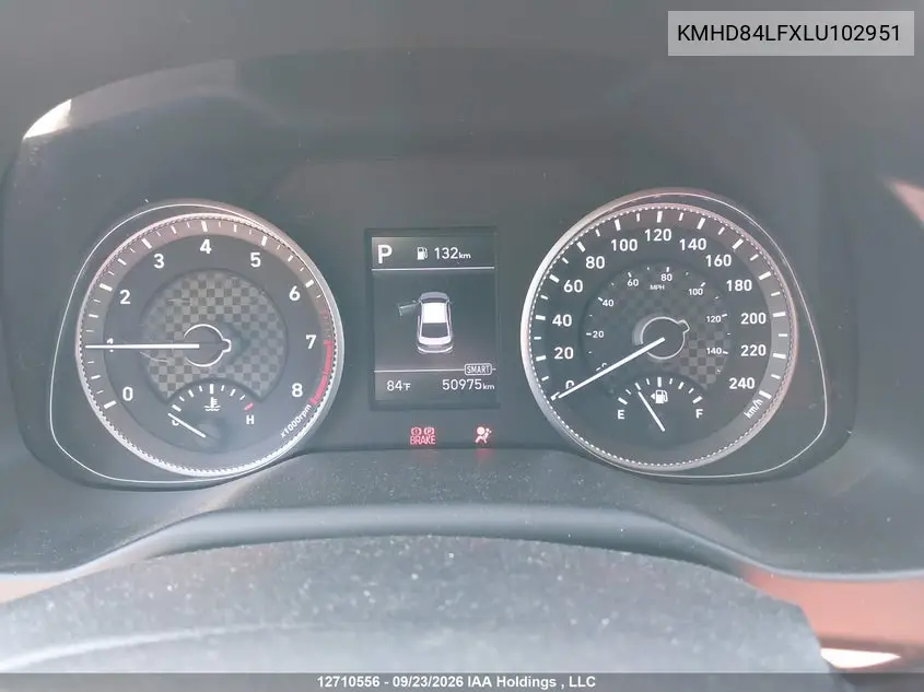2020 HYUNDAI ELANTRA VIN KMHD84LFXLU102951 — фото 7