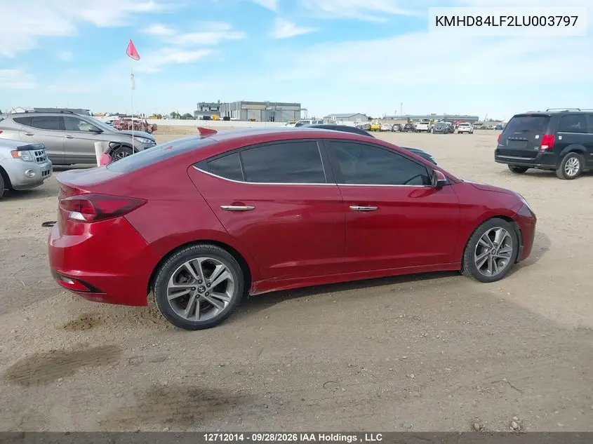 2020 HYUNDAI ELANTRA VIN KMHD84LF2LU003797 — фото 13