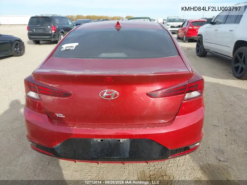 2020 HYUNDAI ELANTRA VIN KMHD84LF2LU003797 — фото 16