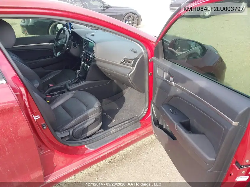 2020 HYUNDAI ELANTRA VIN KMHD84LF2LU003797 — фото 5