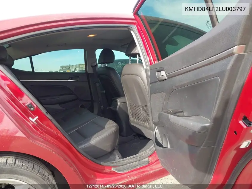2020 HYUNDAI ELANTRA VIN KMHD84LF2LU003797 — фото 8