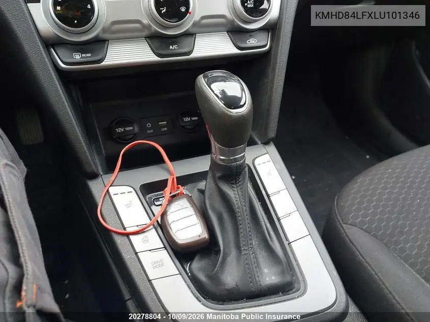 2020 HYUNDAI ELANTRA VIN KMHD84LFXLU101346 — фото 11