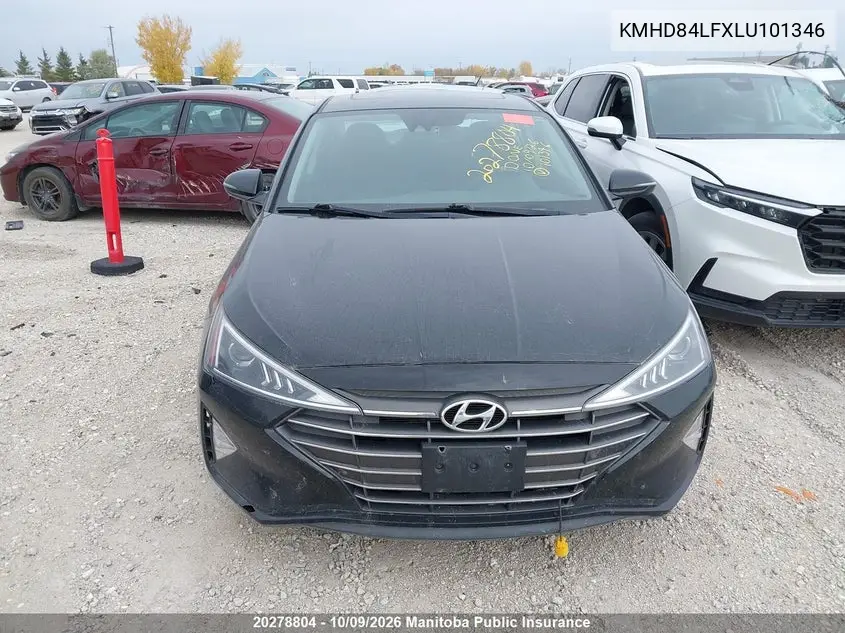 2020 HYUNDAI ELANTRA VIN KMHD84LFXLU101346 — фото 12