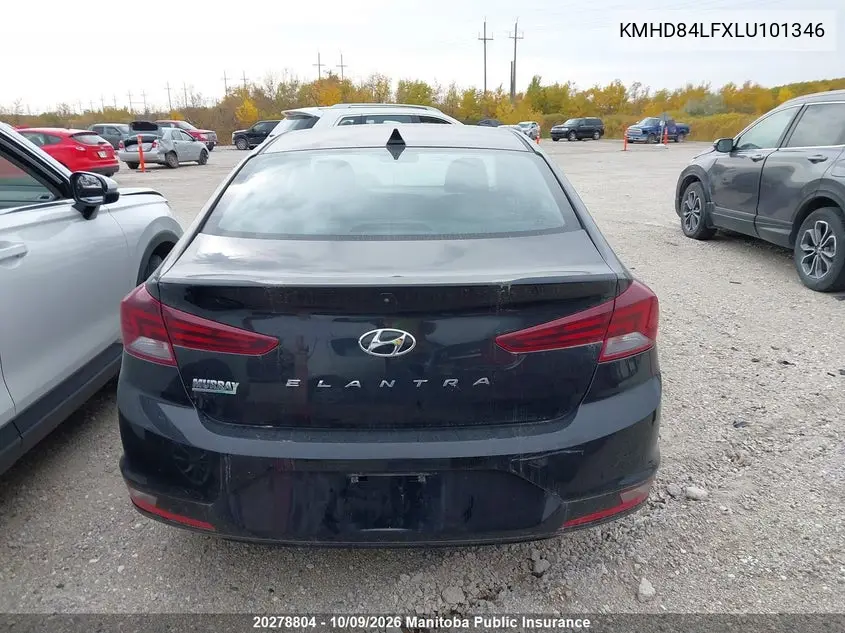 2020 HYUNDAI ELANTRA VIN KMHD84LFXLU101346 — фото 16