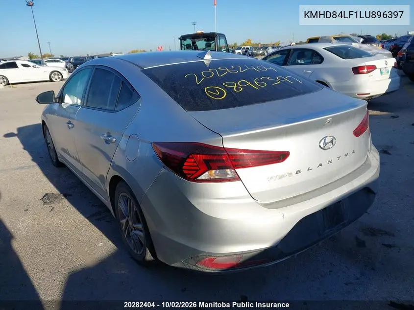 2020 HYUNDAI ELANTRA VIN KMHD84LF1LU896397 — фото 3
