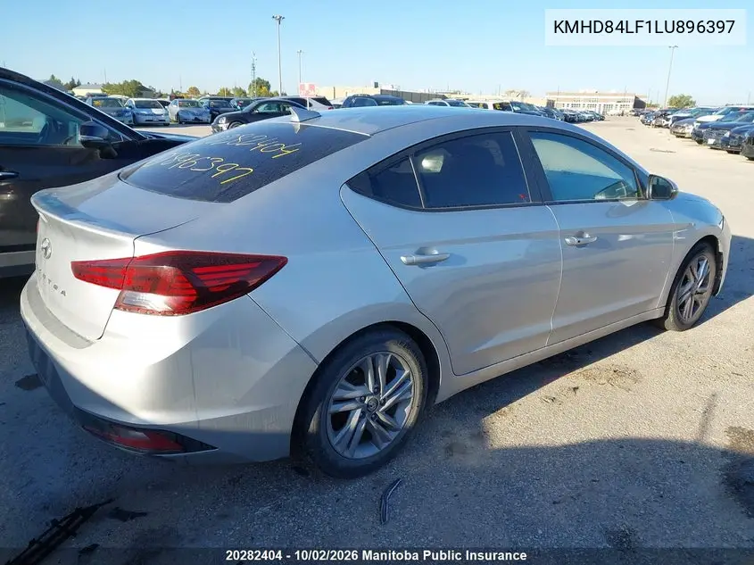 2020 HYUNDAI ELANTRA VIN KMHD84LF1LU896397 — фото 4