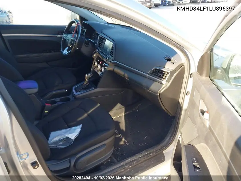 2020 HYUNDAI ELANTRA VIN KMHD84LF1LU896397 — фото 5