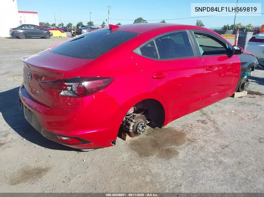 2020 HYUNDAI ELANTRA VIN 5NPD84LF1LH569819 — фото 4