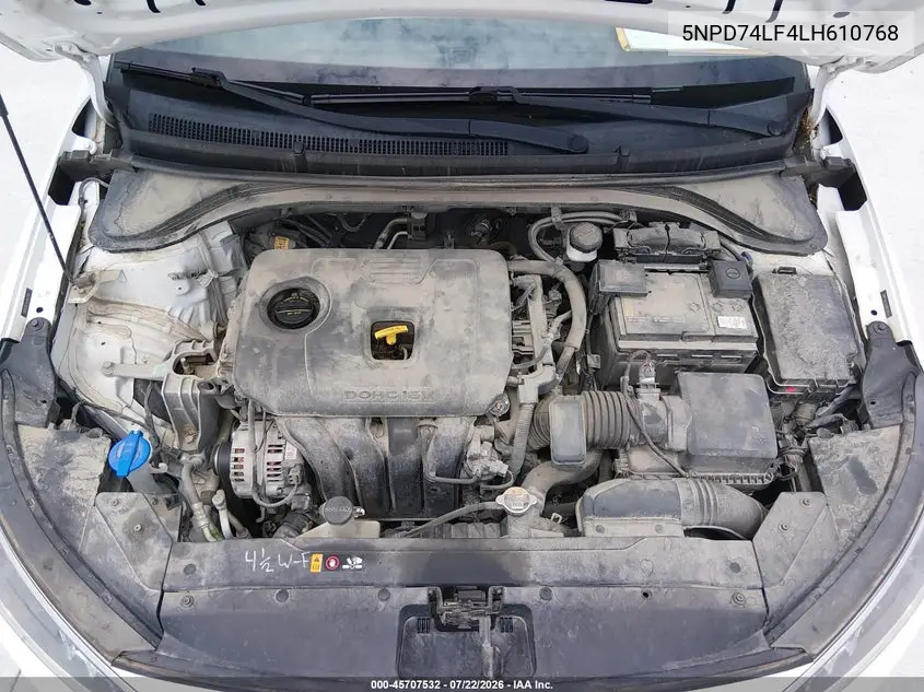 2020 HYUNDAI ELANTRA VIN 5NPD74LF4LH610768 — фото 10