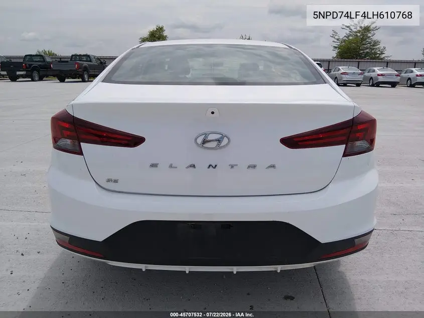 2020 HYUNDAI ELANTRA VIN 5NPD74LF4LH610768 — фото 19