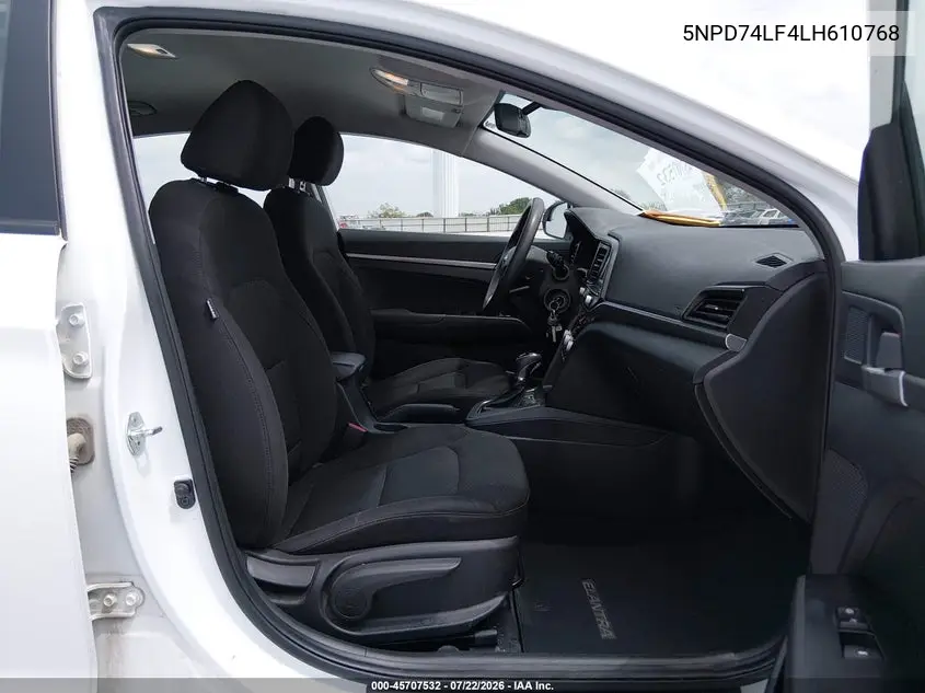 2020 HYUNDAI ELANTRA VIN 5NPD74LF4LH610768 — фото 5