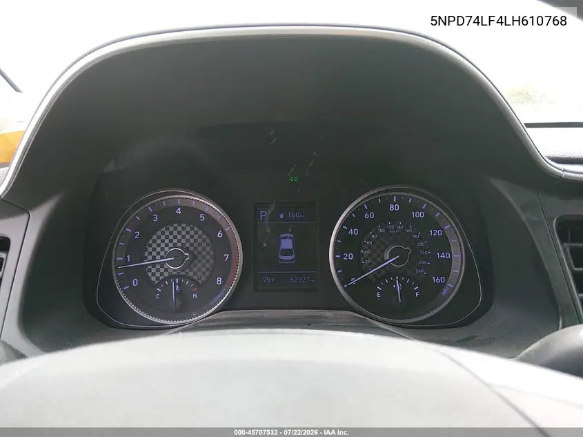 2020 HYUNDAI ELANTRA VIN 5NPD74LF4LH610768 — фото 7