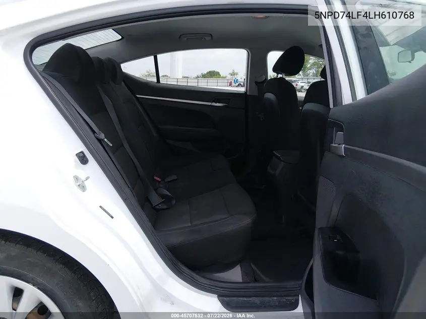 2020 HYUNDAI ELANTRA VIN 5NPD74LF4LH610768 — фото 8