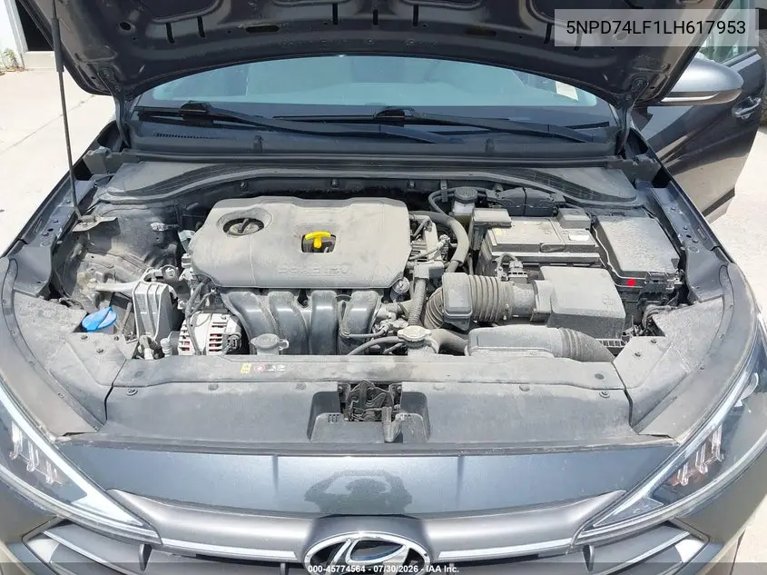 2020 HYUNDAI ELANTRA VIN 5NPD74LF1LH617953 — фото 10