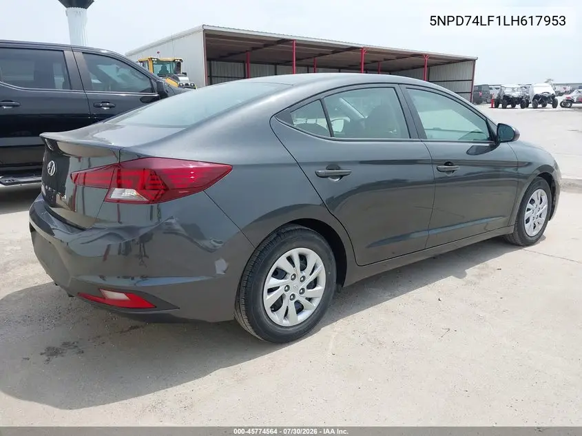 2020 HYUNDAI ELANTRA VIN 5NPD74LF1LH617953 — фото 4