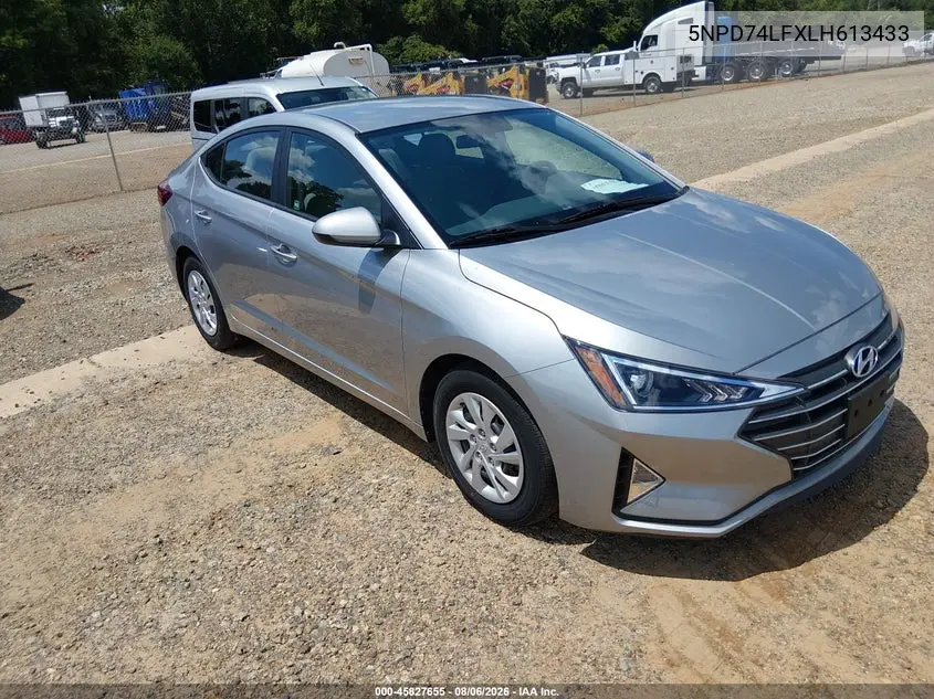 HYUNDAI ELANTRA 2020, VIN 5NPD74LFXLH613433