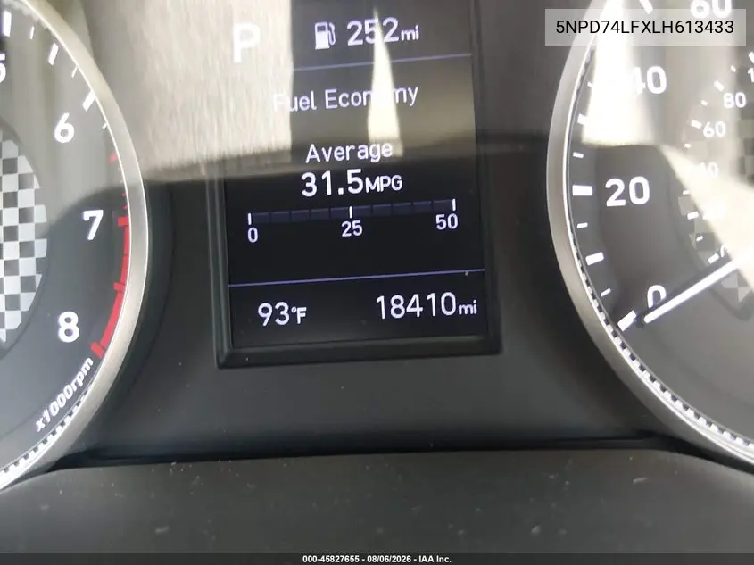2020 HYUNDAI ELANTRA VIN 5NPD74LFXLH613433 — фото 18
