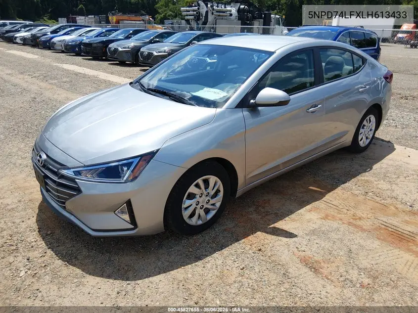 2020 HYUNDAI ELANTRA VIN 5NPD74LFXLH613433 — фото 2