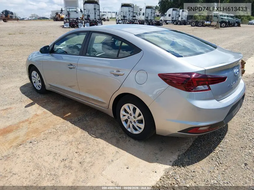 2020 HYUNDAI ELANTRA VIN 5NPD74LFXLH613433 — фото 3