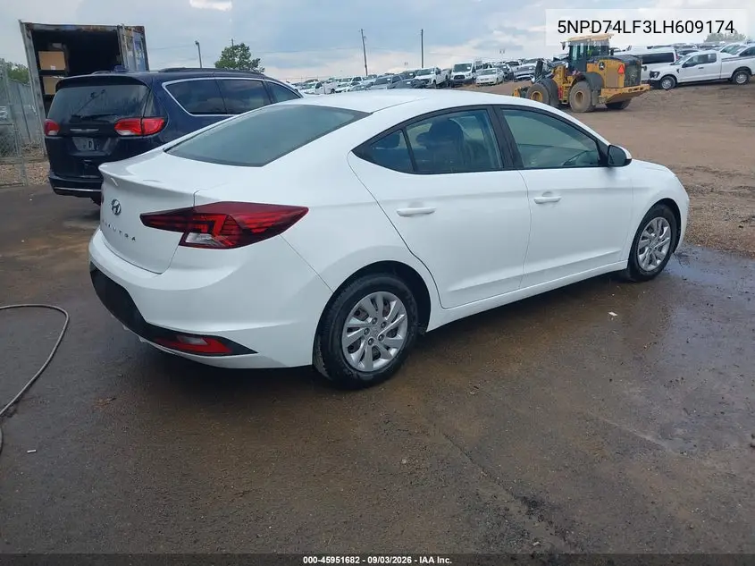 2020 HYUNDAI ELANTRA VIN 5NPD74LF3LH609174 — фото 4