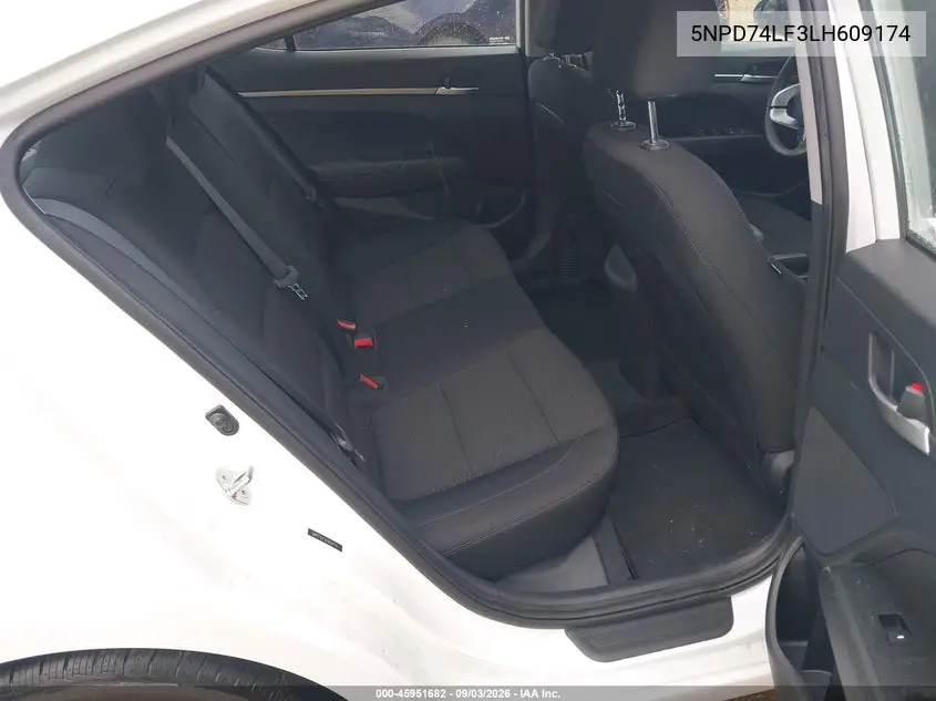 2020 HYUNDAI ELANTRA VIN 5NPD74LF3LH609174 — фото 8