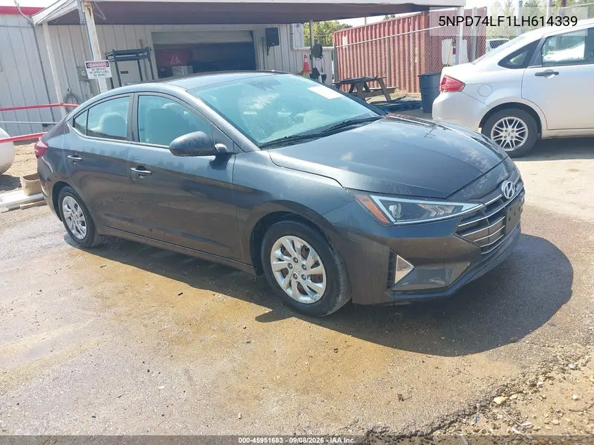 HYUNDAI ELANTRA 2020, VIN 5NPD74LF1LH614339