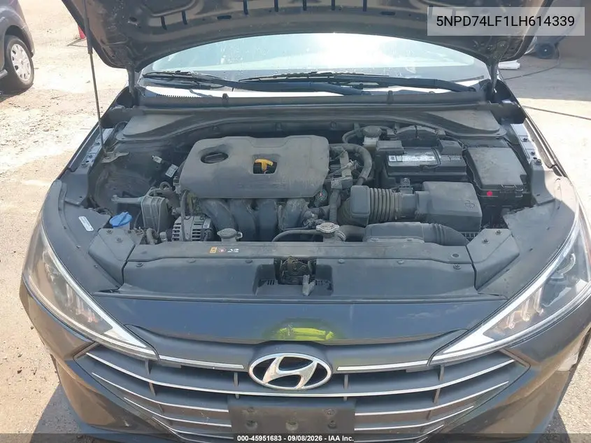 2020 HYUNDAI ELANTRA VIN 5NPD74LF1LH614339 — фото 10