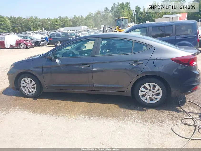 2020 HYUNDAI ELANTRA VIN 5NPD74LF1LH614339 — фото 14