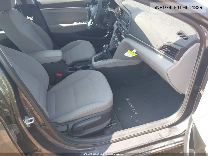 2020 HYUNDAI ELANTRA VIN 5NPD74LF1LH614339 — фото 5