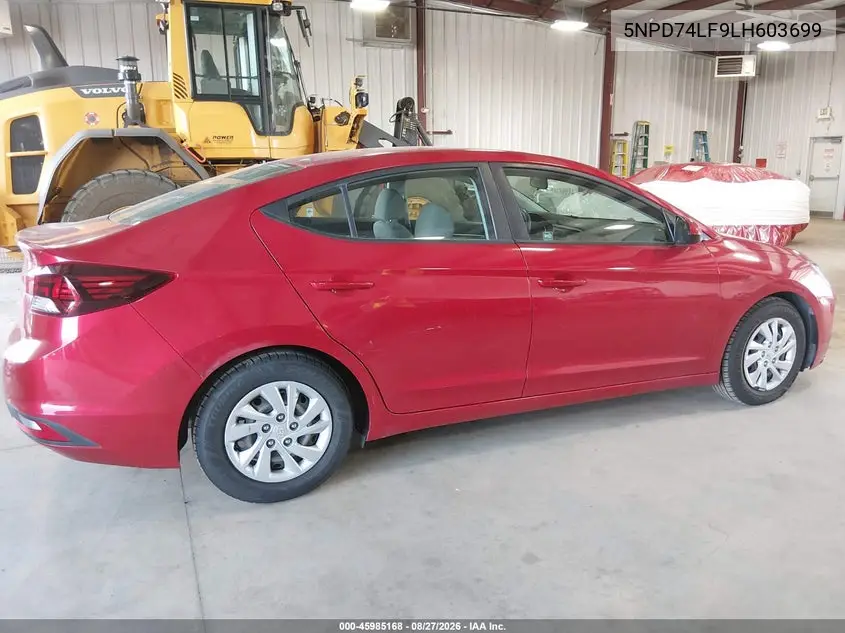 2020 HYUNDAI ELANTRA VIN 5NPD74LF9LH603699 — фото 12