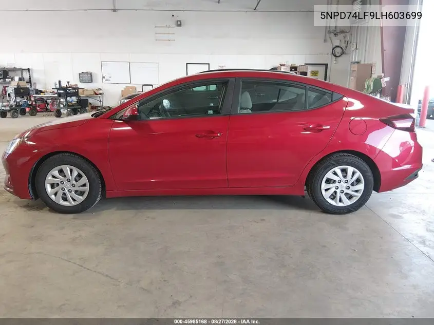 2020 HYUNDAI ELANTRA VIN 5NPD74LF9LH603699 — фото 13