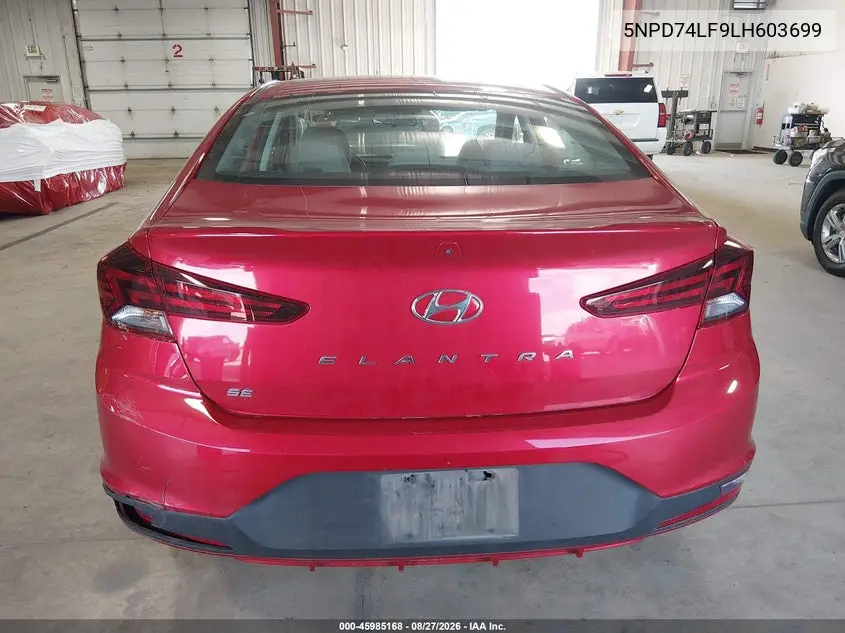 2020 HYUNDAI ELANTRA VIN 5NPD74LF9LH603699 — фото 15