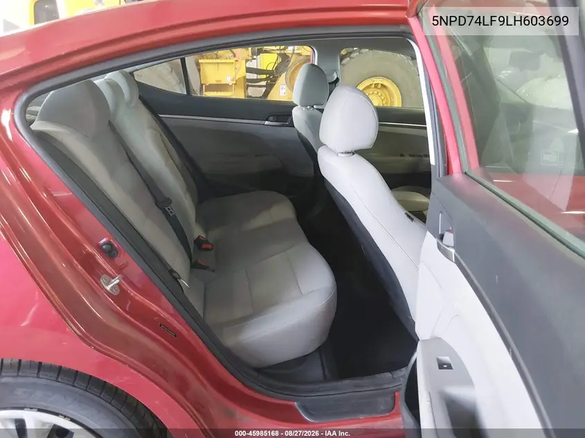 2020 HYUNDAI ELANTRA VIN 5NPD74LF9LH603699 — фото 8