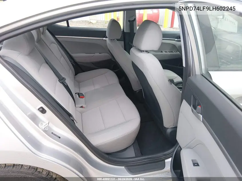 2020 HYUNDAI ELANTRA VIN 5NPD74LF9LH602245 — фото 8