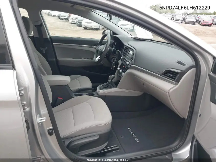 2020 HYUNDAI ELANTRA VIN 5NPD74LF6LH612229 — фото 5