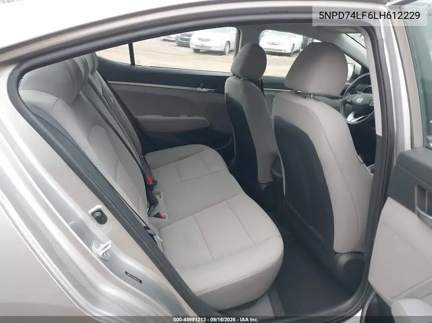 2020 HYUNDAI ELANTRA VIN 5NPD74LF6LH612229 — фото 8