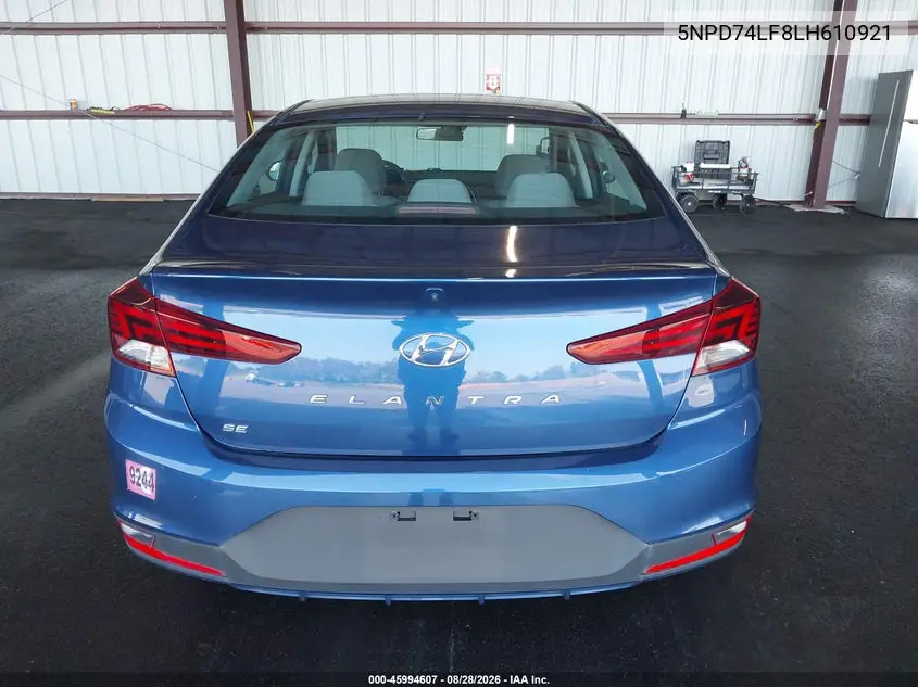 2020 HYUNDAI ELANTRA VIN 5NPD74LF8LH610921 — фото 21