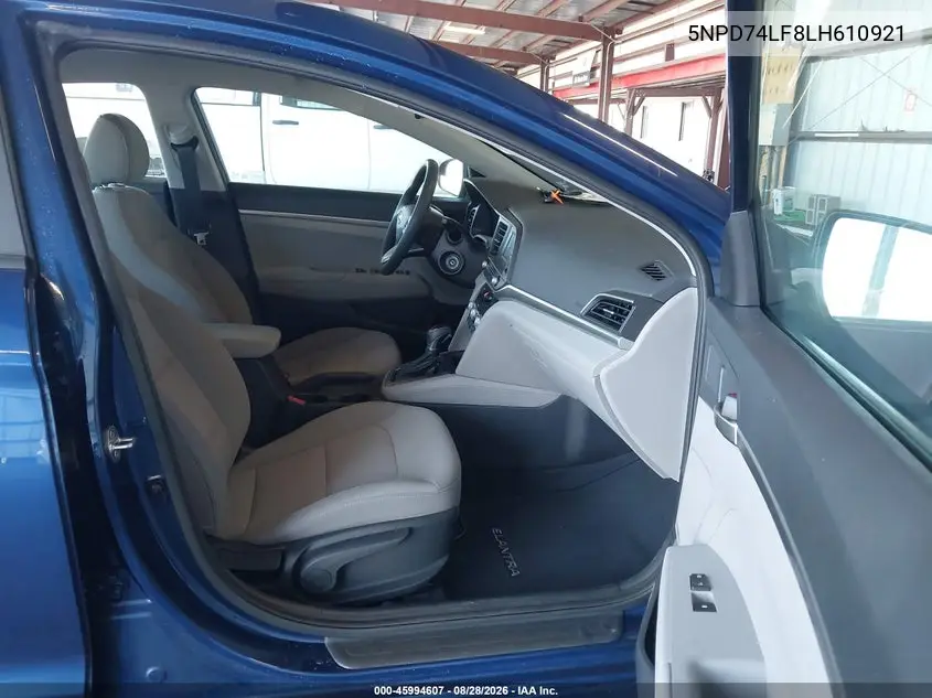 2020 HYUNDAI ELANTRA VIN 5NPD74LF8LH610921 — фото 5