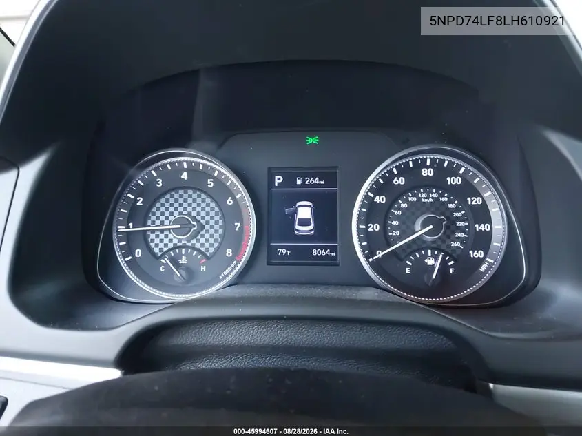 2020 HYUNDAI ELANTRA VIN 5NPD74LF8LH610921 — фото 7