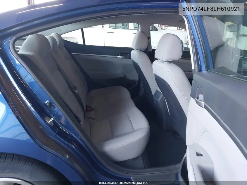 2020 HYUNDAI ELANTRA VIN 5NPD74LF8LH610921 — фото 8