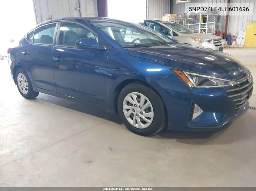 HYUNDAI ELANTRA 2020, VIN 5NPD74LF4LH601696