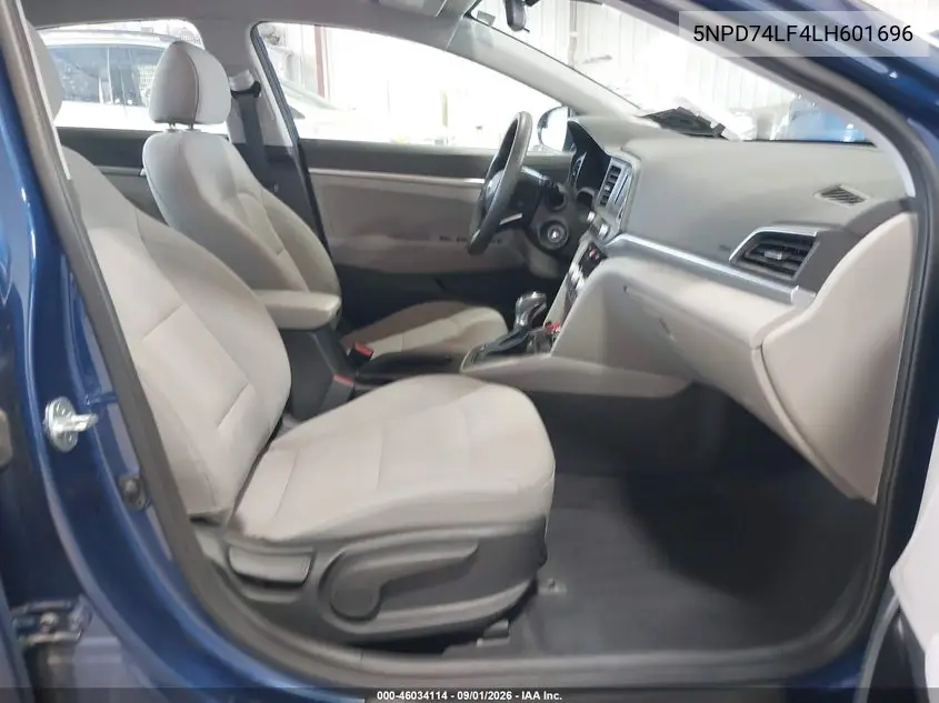2020 HYUNDAI ELANTRA VIN 5NPD74LF4LH601696 — фото 5