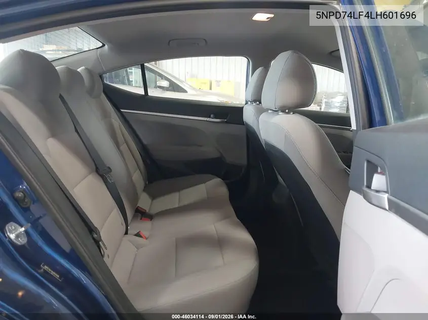 2020 HYUNDAI ELANTRA VIN 5NPD74LF4LH601696 — фото 8