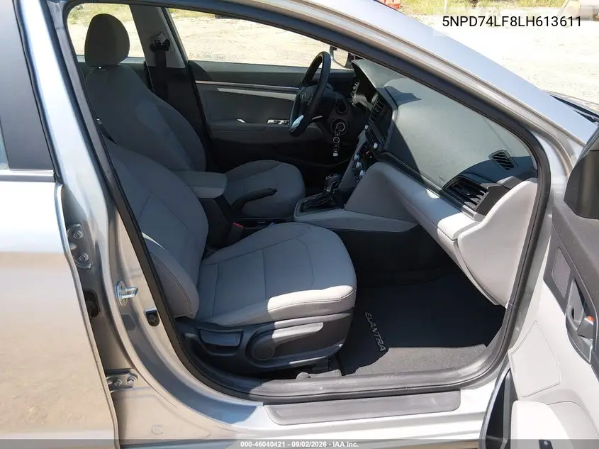 2020 HYUNDAI ELANTRA VIN 5NPD74LF8LH613611 — фото 5